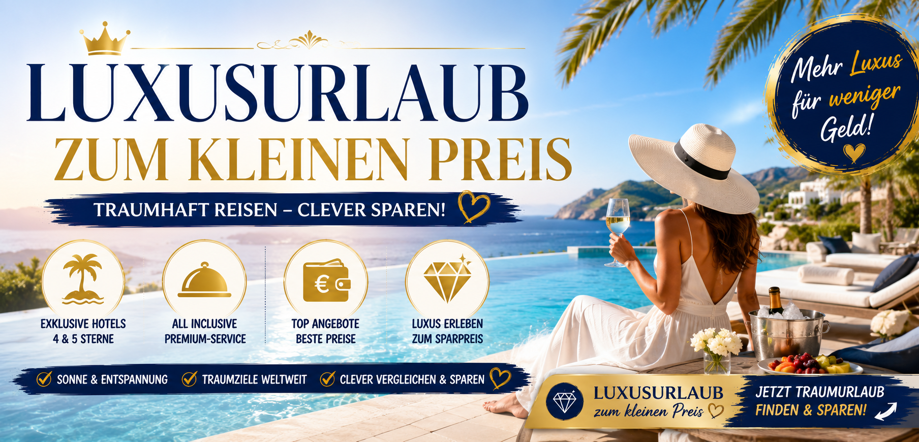 Luxusurlaub zum kleinen Preis