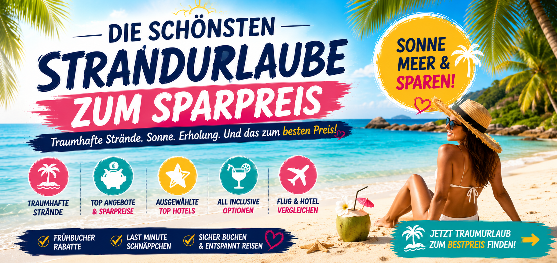 Strandurlaube zum kleinen Preis