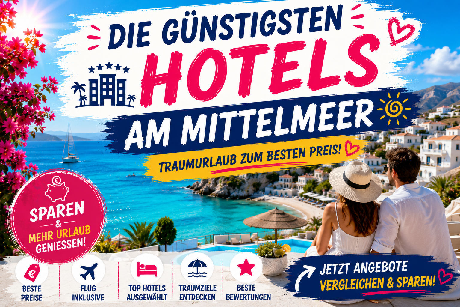 Die günstigsten Hotels am Mittelmeer