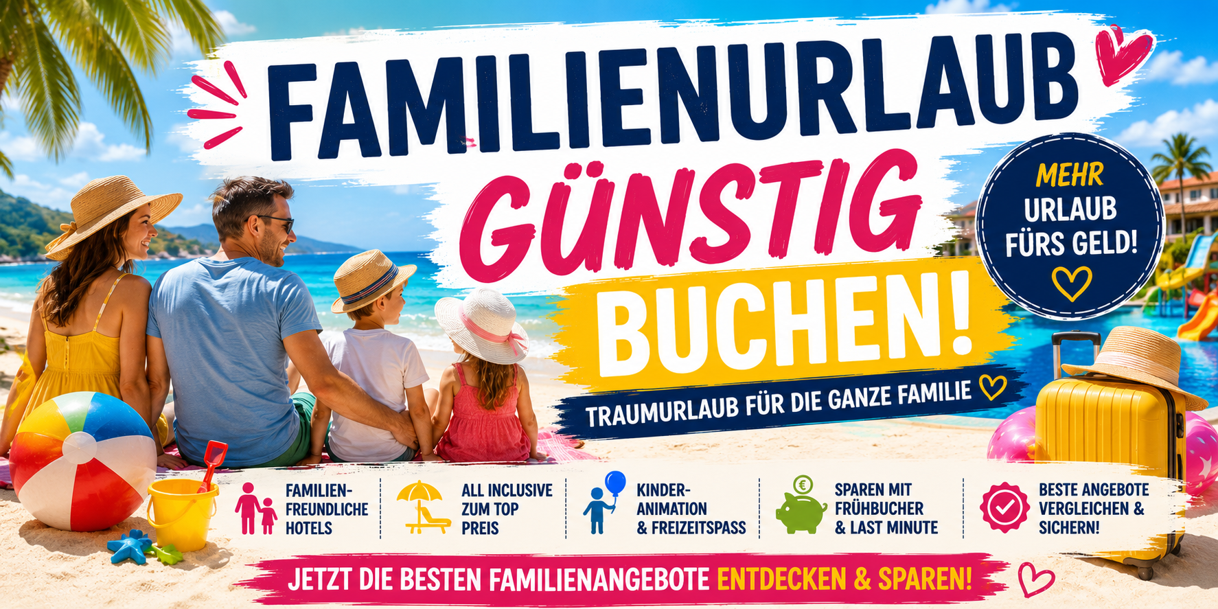 Familienurlaub günstig buchen