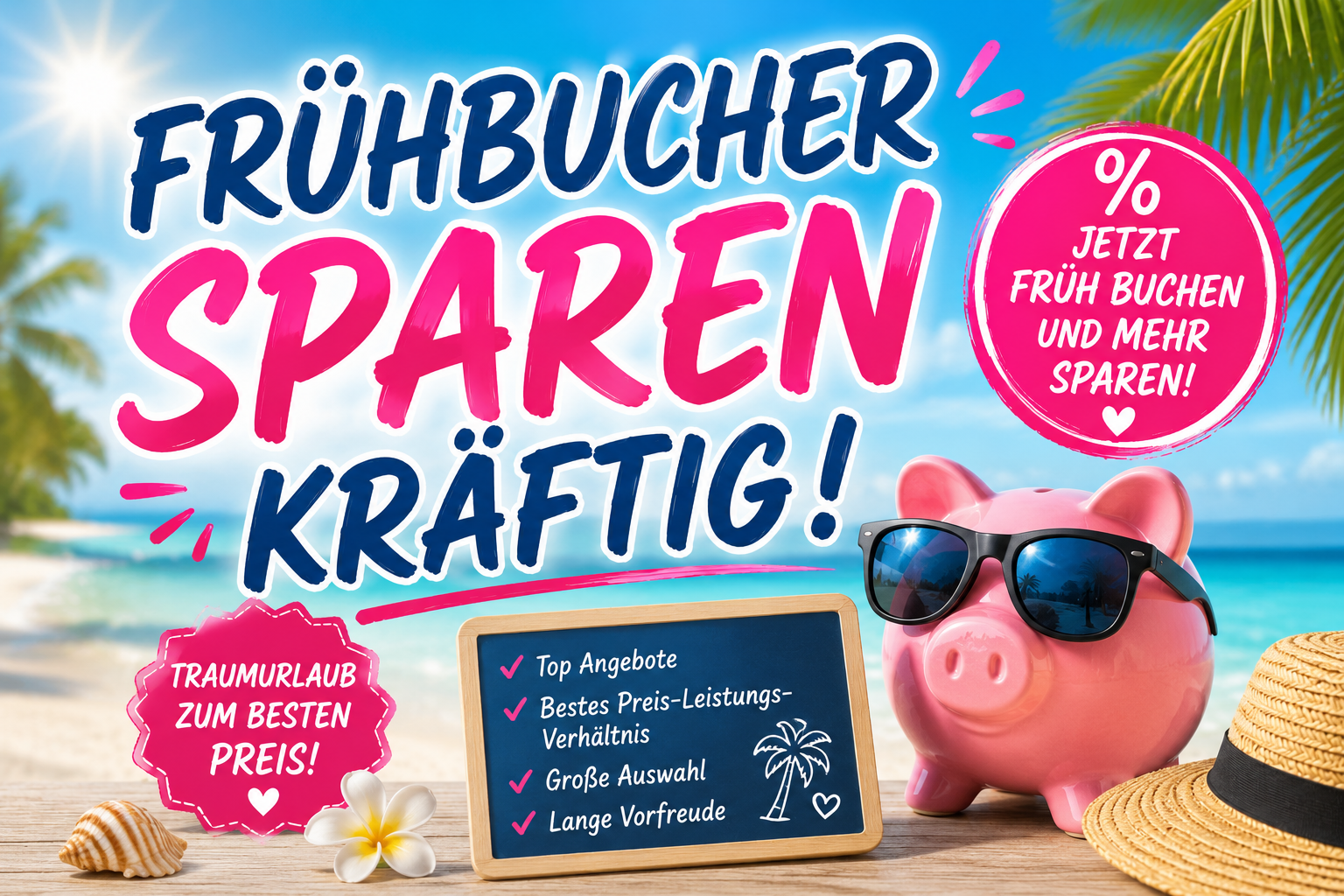 Frühbucher sparen kräftig!
