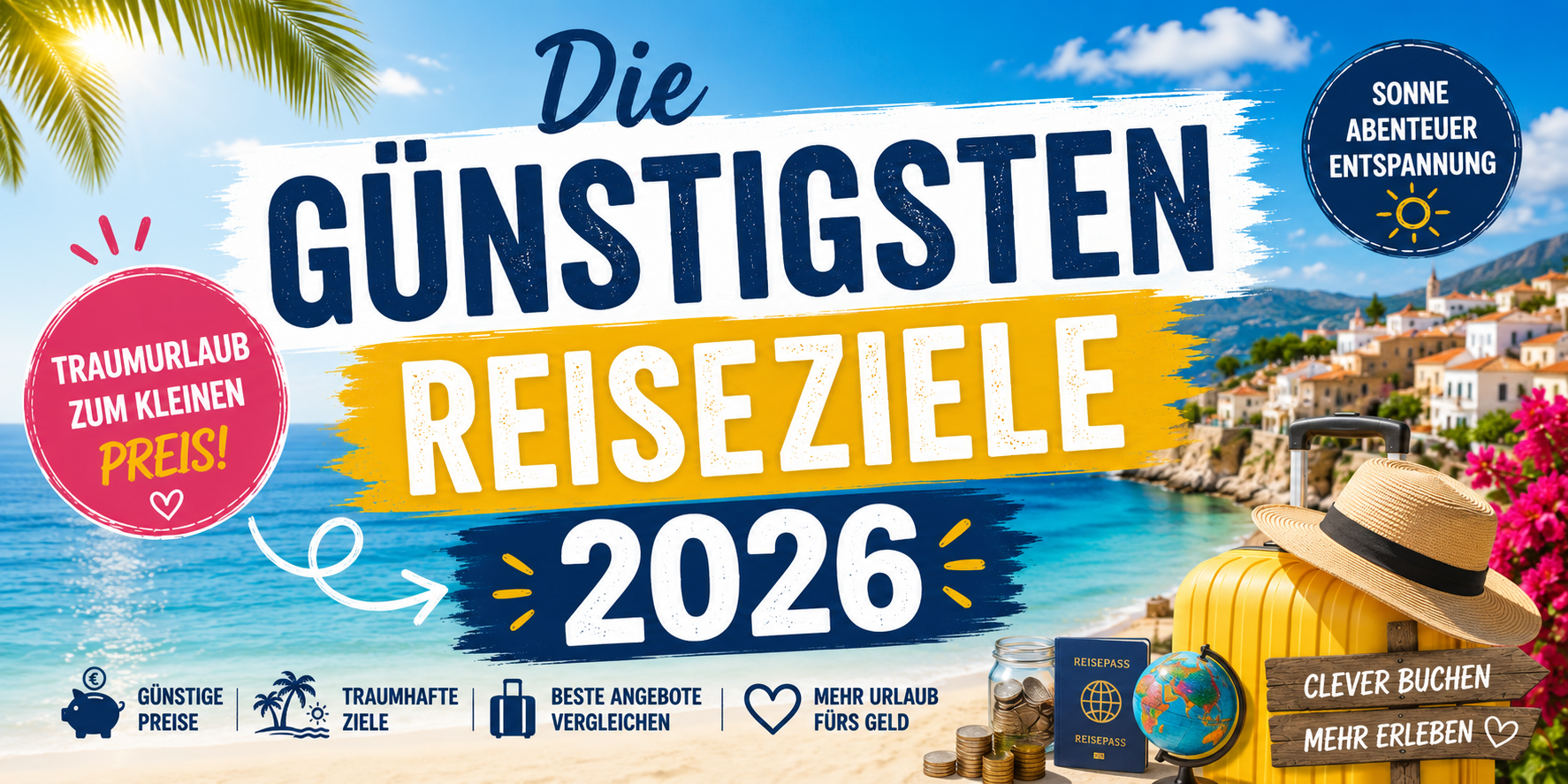 Die günstigsten Reiseziele 2026