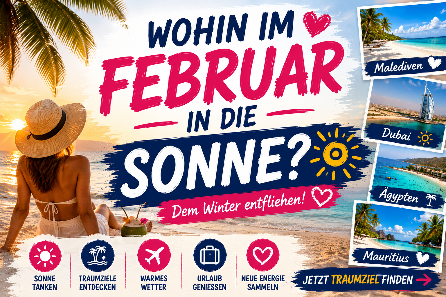 Wohin im Februar in die Sonne?
