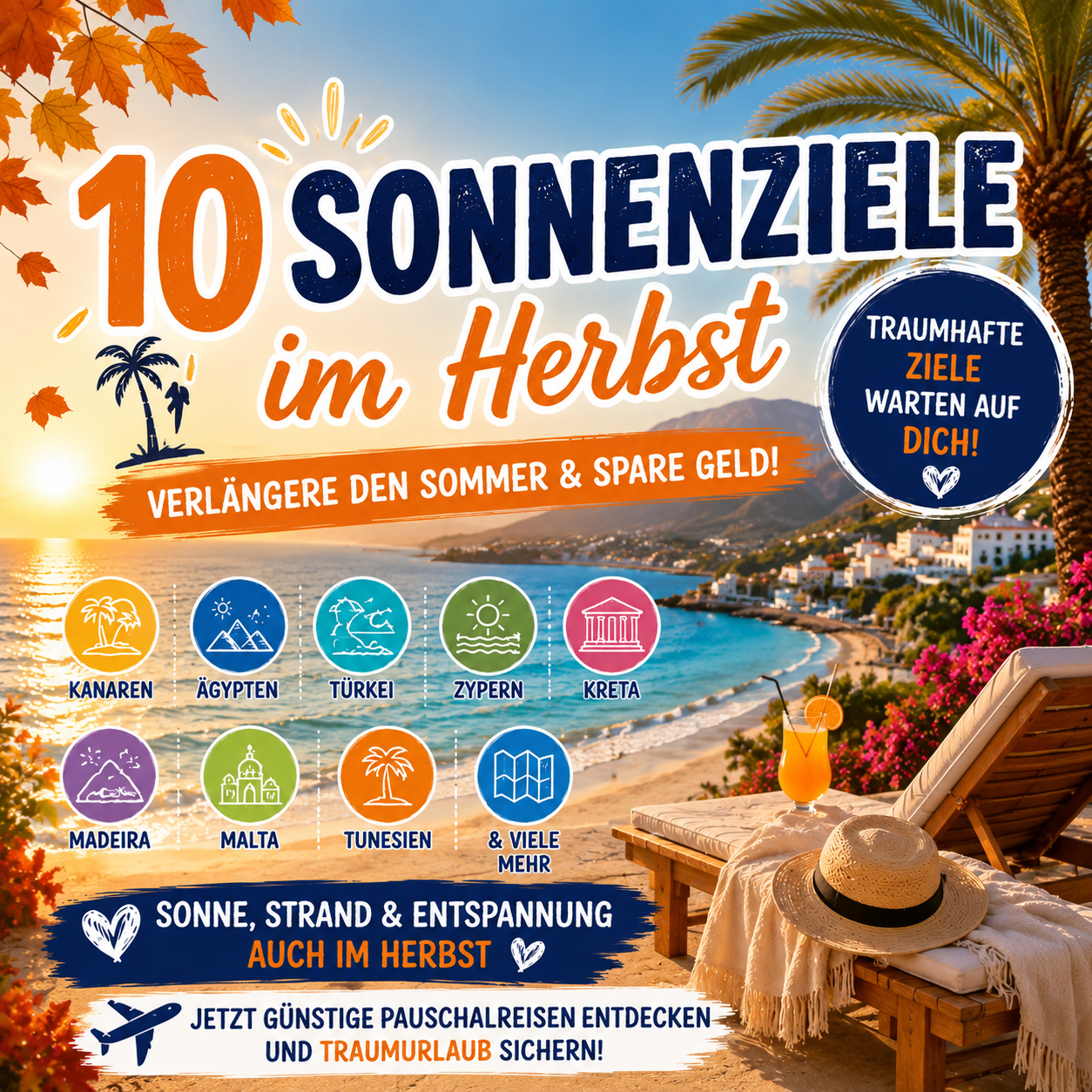10 Sonnenziele im Herbst