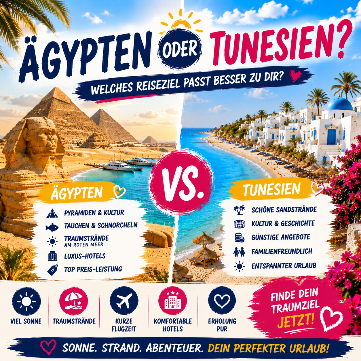 Ägypten oder Tunesien?