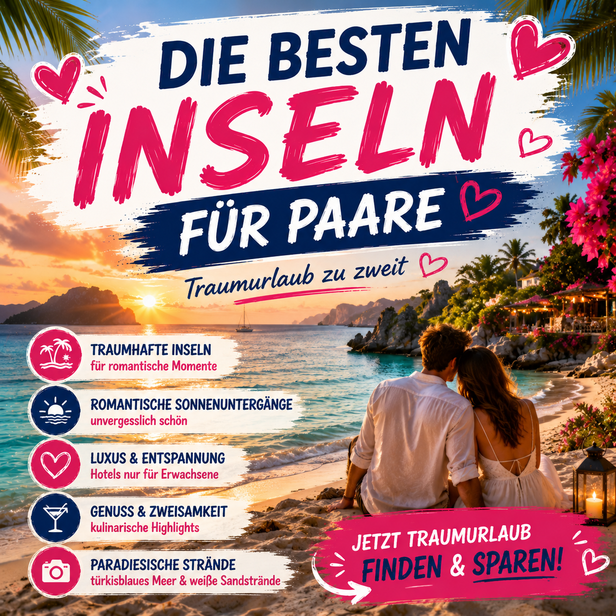 Die besten Inseln für Paare