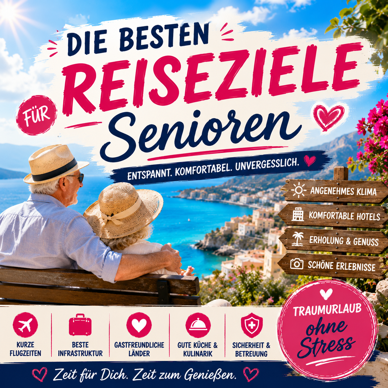 Die besten Reiseziele für Senioren