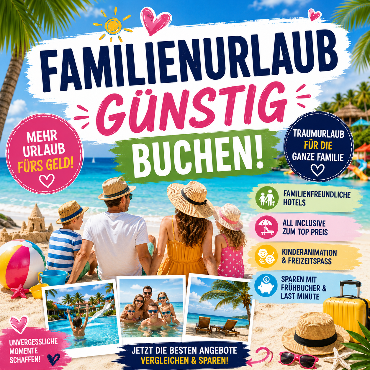 Familienurlaub günstig buchen