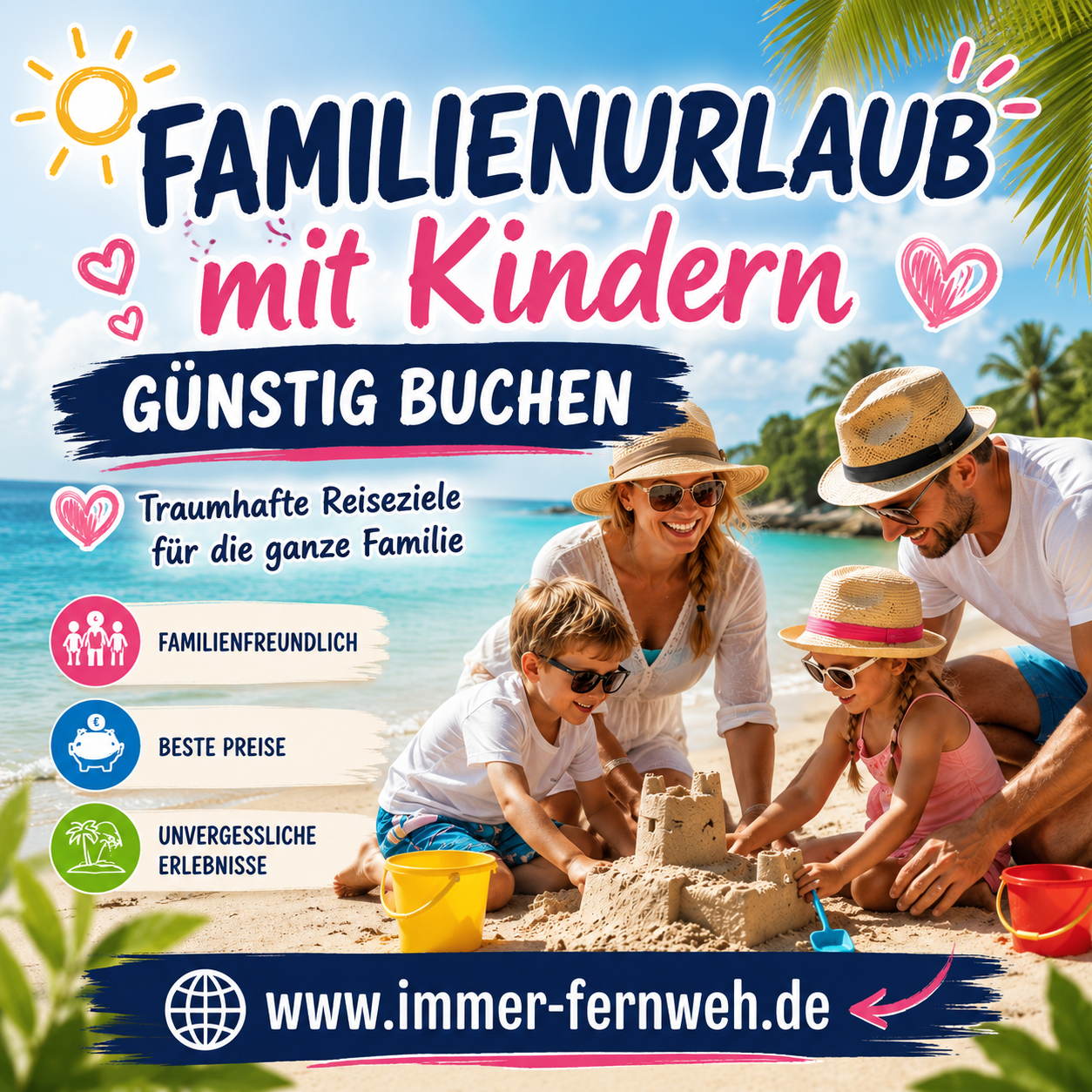 Familienurlaub mit Kindern günstig buchen