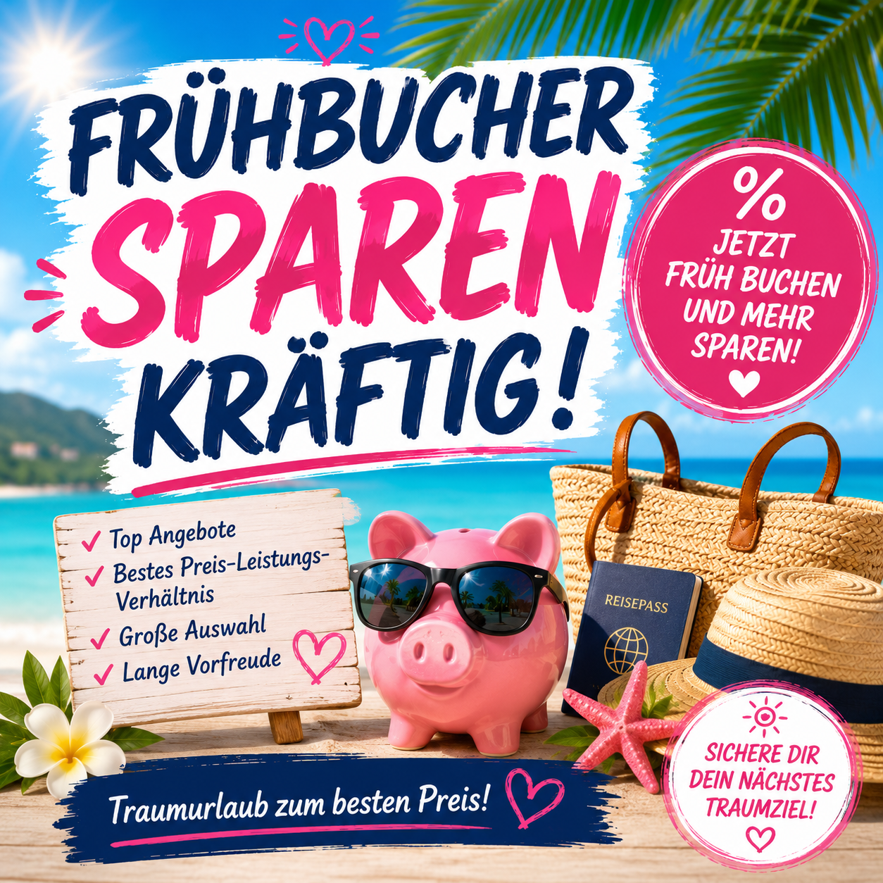 Frühbucher sparen kräftig!
